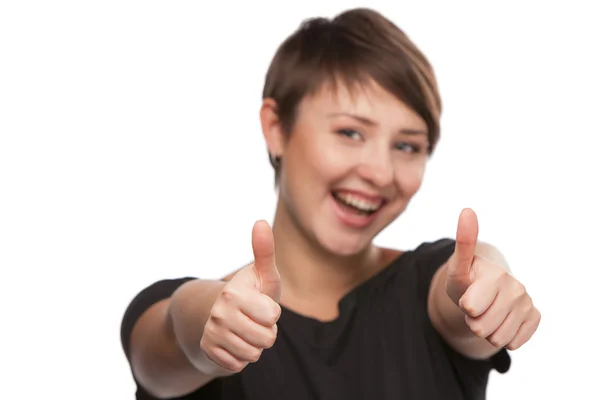 stock image Closeup portrait of a beautiful young woman