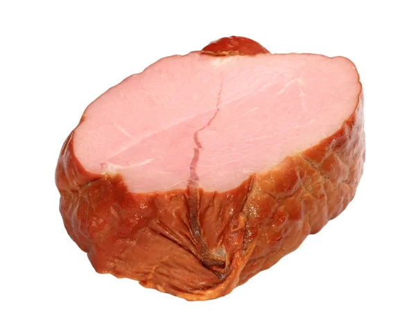 Stück gekochtes und geräuchertes Fleisch isoliert — Stockfoto