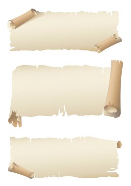 Old paper banner clipart