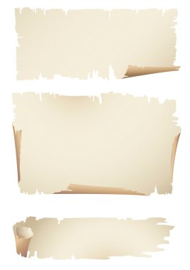 Old paper banner clipart