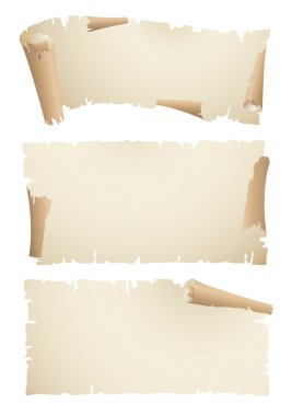 Old paper banner clipart