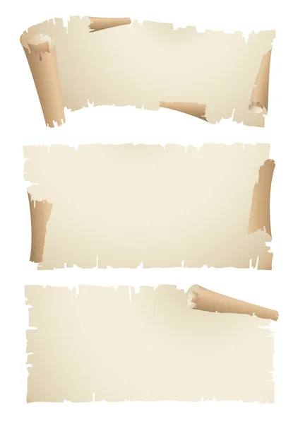 Old paper banner — Stock Vector