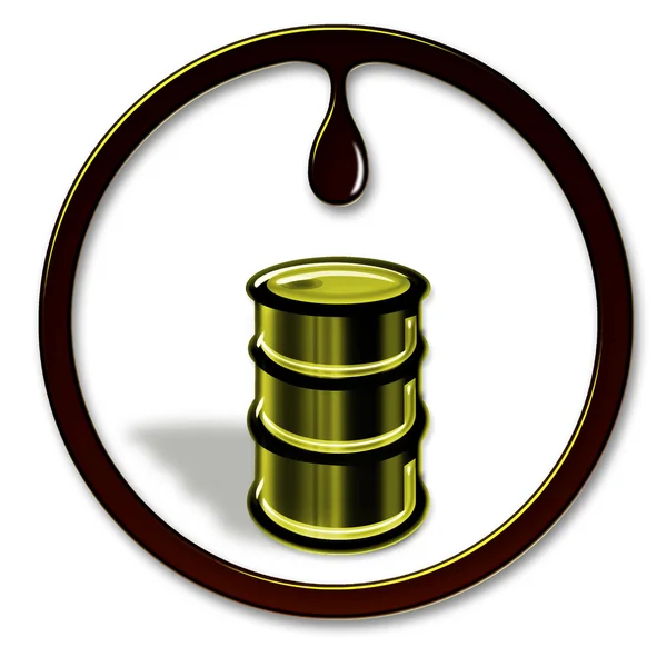 Poço de petróleo barril . — Fotografia de Stock