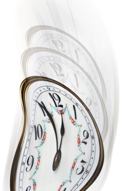 Time fading away. clipart