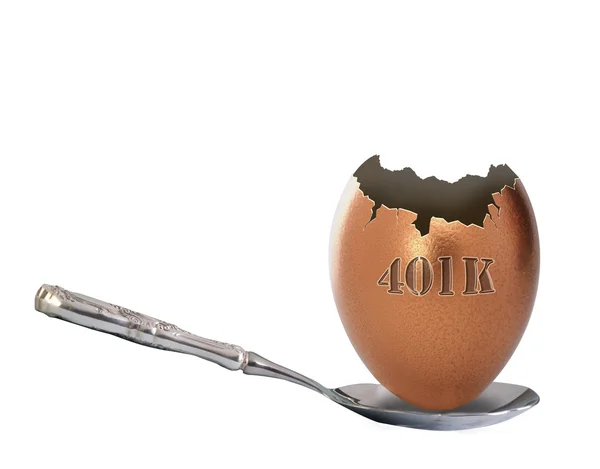 401k 둥지 계란 — 스톡 사진