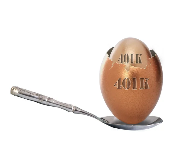 401k 둥지 계란 — 스톡 사진