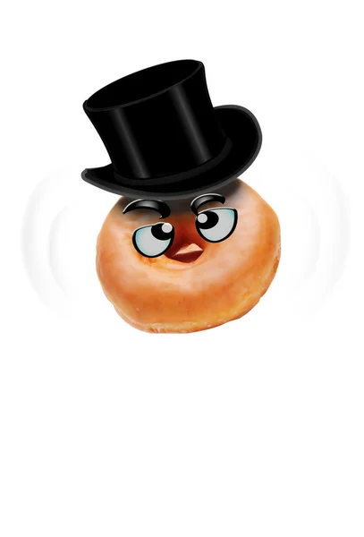 Homem de donut — Fotografia de Stock
