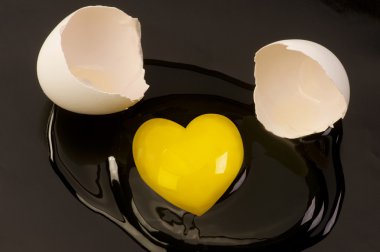 Heart Shaped Egg. clipart