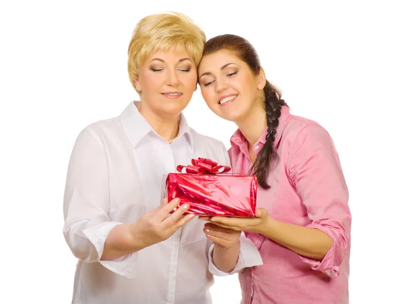 Senior woman with her daughter — Stock Photo, Image