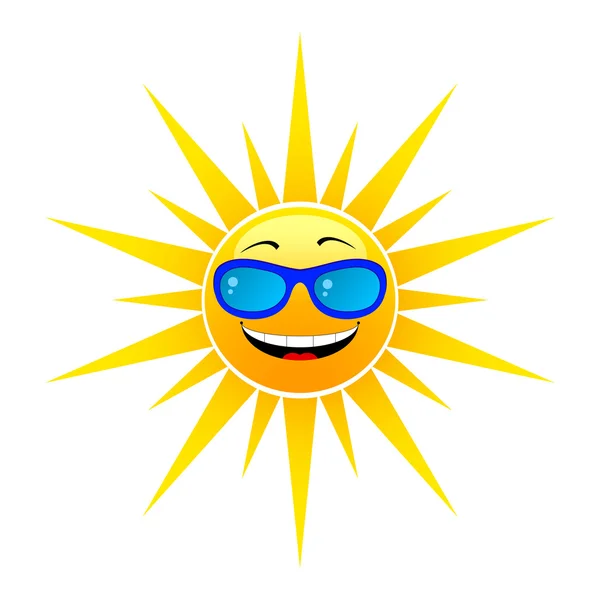 Feliz sol de verano — Vector de stock