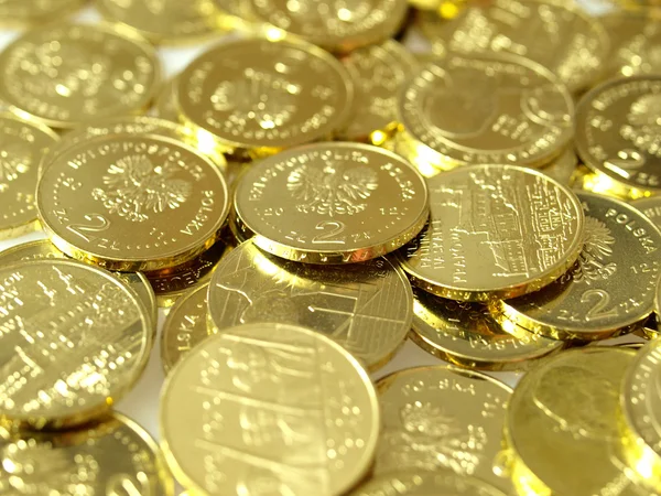 Fondo con oro de monedas —  Fotos de Stock