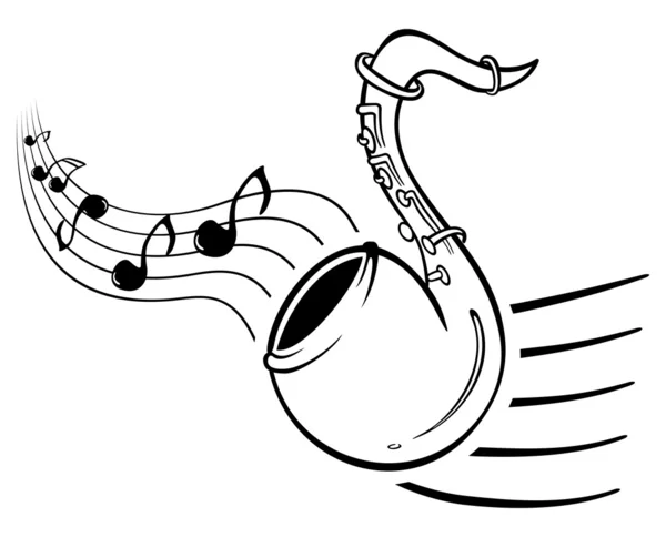 Musique saxonne — Image vectorielle