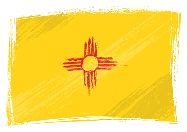 Grunge 新墨西哥州旗 — 图库矢量图片