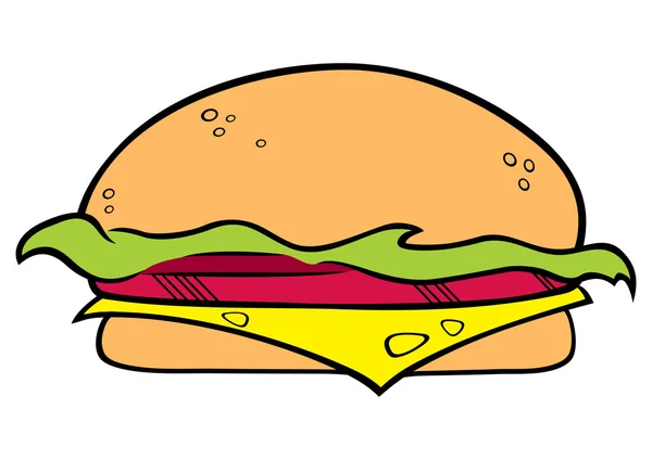 Símbolo de hambúrguer — Vetor de Stock