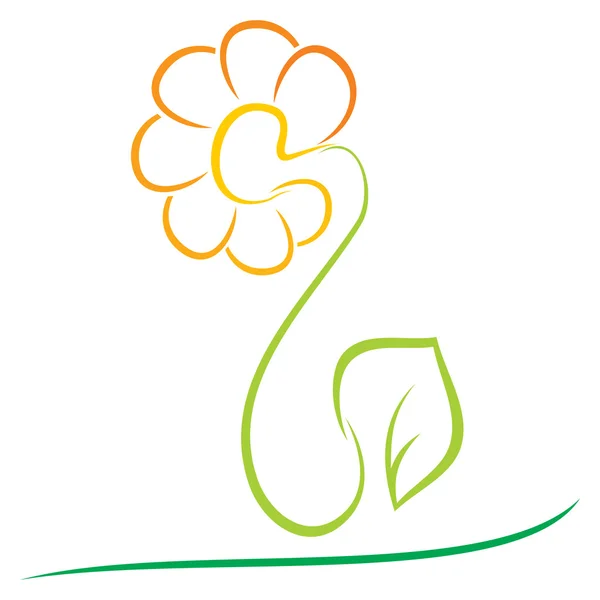 Blumenillustration — Stockvektor
