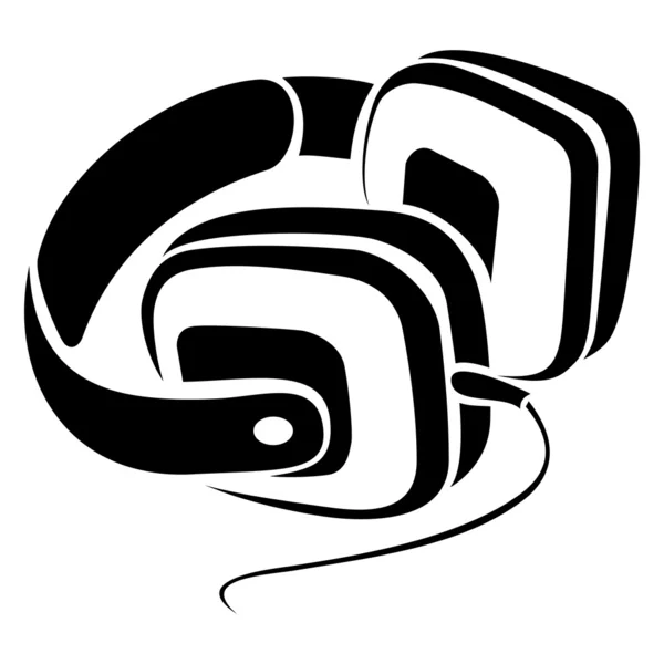 Ακουστικά σύμβολο — Διανυσματικό Αρχείο