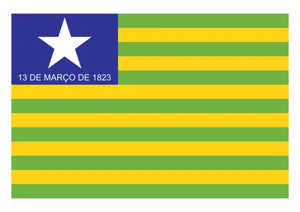 Bandeira do vetor Piauí — Vetor de Stock