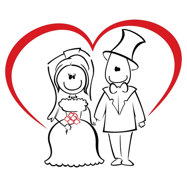 Весільний обряд — стоковий вектор