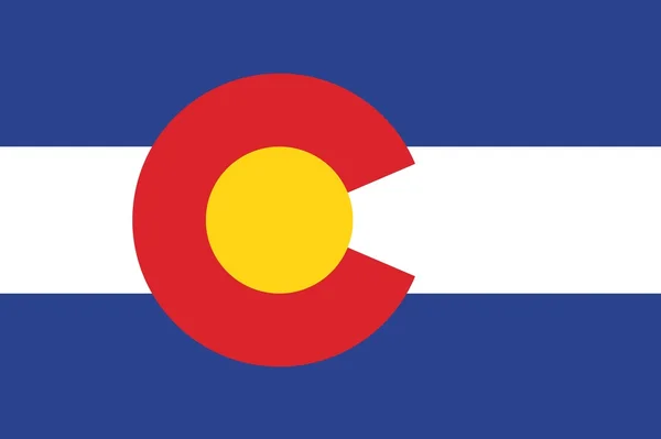 Colorado bayrak vektör — Stok Vektör