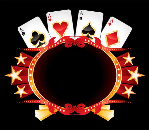 Néon de casino — Image vectorielle