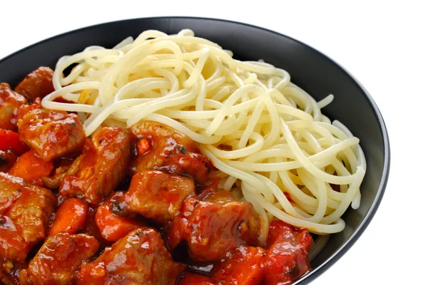 stock image Pork stew with pasta