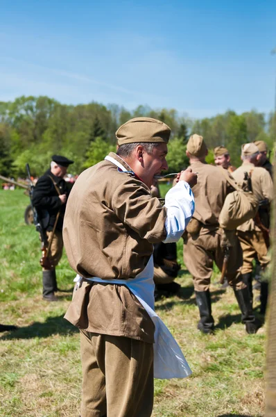 Reconstruction of the Great War — Stock Photo, Image