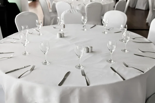 Tables set for an event — Stock Photo, Image