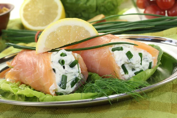 stock image Fresh Salmon rolls