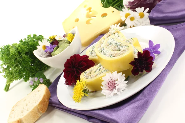 Fresh cheese rolls — Stock Photo, Image