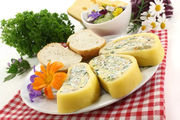 Rolo de queijo — Fotografia de Stock