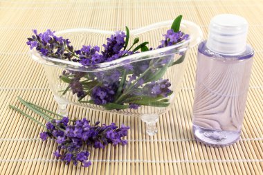 Lavender bath clipart