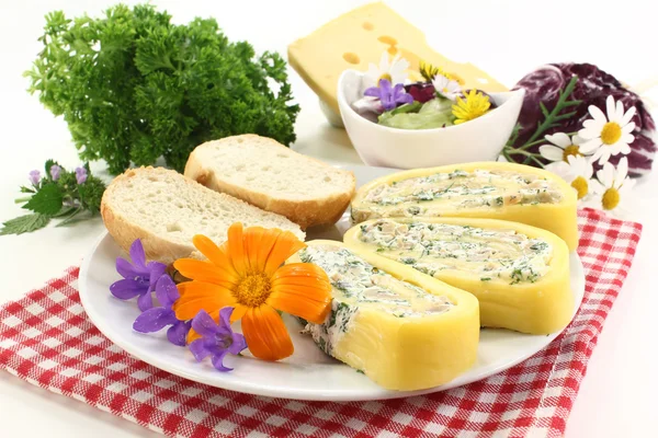 Rolo de queijo — Fotografia de Stock