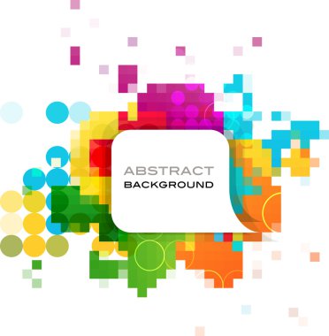 Colorful abstract banner clipart