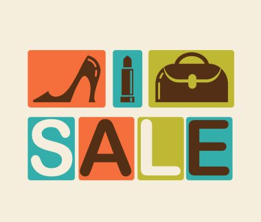 Sale and shopping background clipart