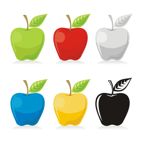 Иконки Apple Лицензионные Стоковые Иллюстрации