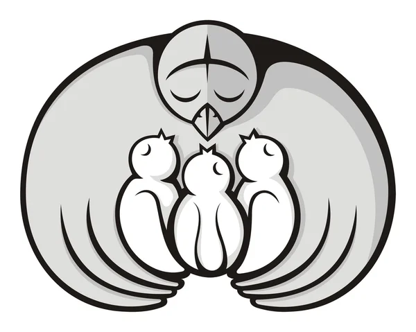 Pájaro madre Ilustraciones De Stock Sin Royalties Gratis
