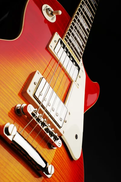 Elektrische gitaar detail Rechtenvrije Stockafbeeldingen