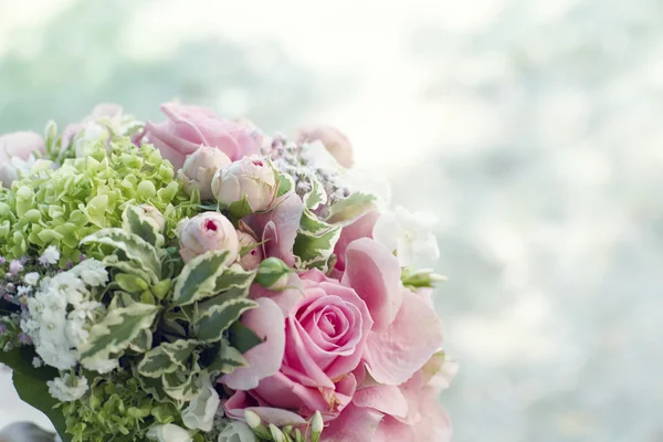 stock image Bridal bouquet with copyspace