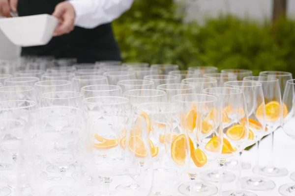 Copas de champán para brindar — Foto de Stock