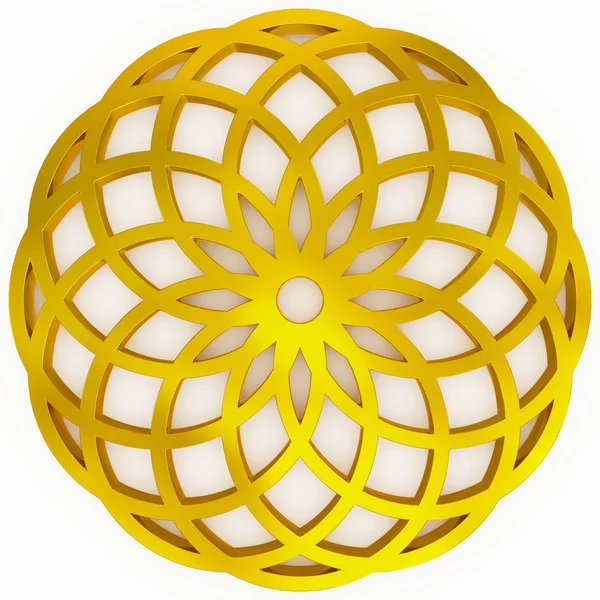 Golden geometrical shape — Stock Photo, Image