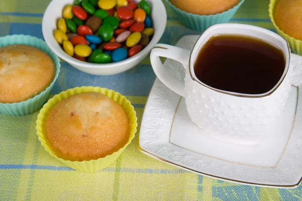 Τσάι και γλυκά — Φωτογραφία Αρχείου