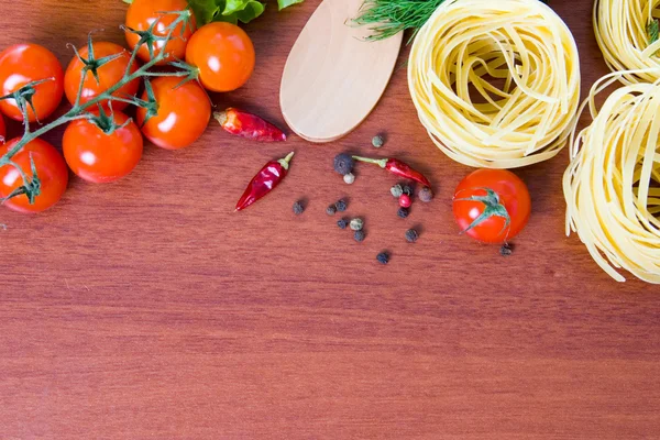 stock image Pasta and fresh vegetables