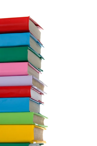 Stapel bunter Bücher — Stockfoto