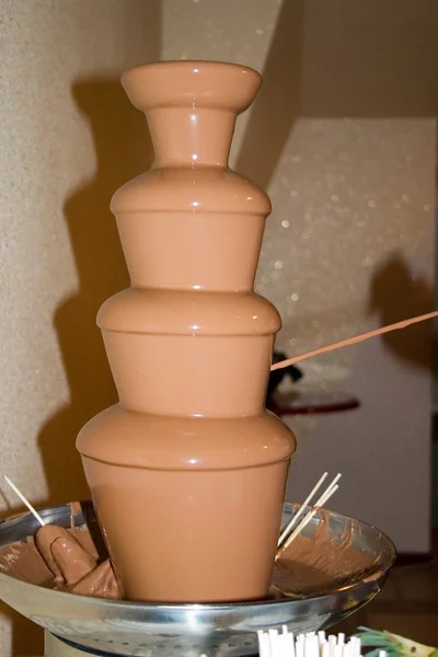 Fondue de chocolate . —  Fotos de Stock