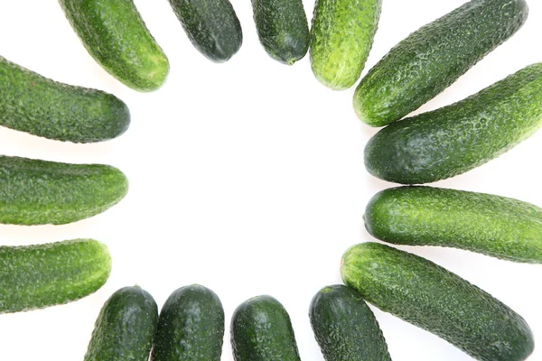 Frame made of cucumbers — Stock Photo, Image