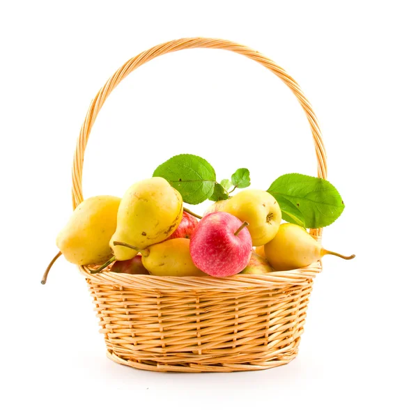 Peras maduras y manzanas —  Fotos de Stock