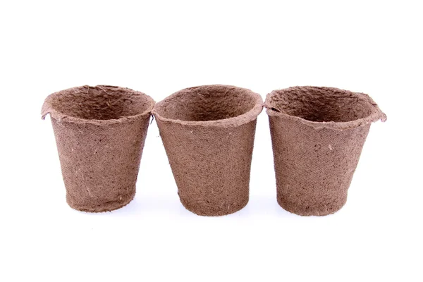Peat pots — Stock Photo, Image