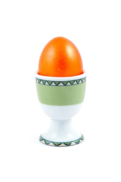 Помаранчевий пасхальне яйце — стокове фото