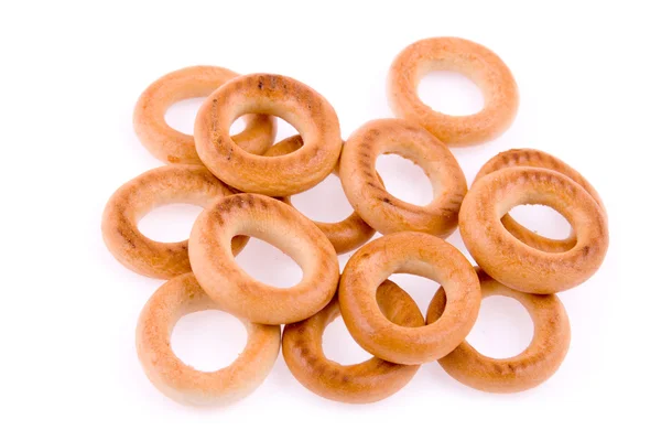 Anéis de pão isolados — Fotografia de Stock