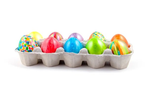 Multi-colored Easter eggs — Stock Photo, Image
